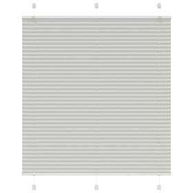vidaXL Pleated Blind Light Grey 115x150 cm Fabric Width 114.4cm