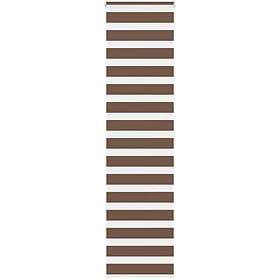 vidaXL Plisserad persienn ljusgrå 60x200cm tyg bredd 59,4cm polyester