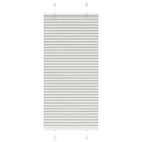 vidaXL Plisserad persienn ljusgrå 65x150cm tyg bredd 64,4cm polyester