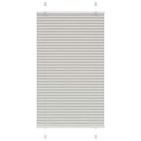 vidaXL Pleated Blind Light Grey 70x100 cm Polyester