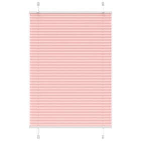 vidaXL Plisserad persienn rosa 90x150 cm tyg bredd 89,4 cm polyester