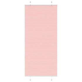 vidaXL Plisserad persienn rosa 85x200 cm tyg bredd 84,4 cm polyester