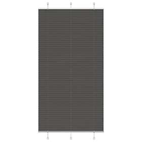 vidaXL Plisserad persienn svart 110x200 cm tyg bredd 109,4cm polyester