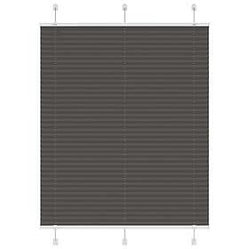 vidaXL Plisserad persienn svart 110x100 cm tyg bredd 109,4cm polyester