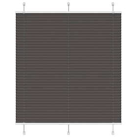 vidaXL Plisserad persienn svart 115x150 cm tyg bredd 114,4cm polyester