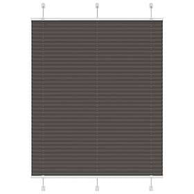 vidaXL Plisserad persienn svart 105x100 cm tyg bredd 104,4cm polyester