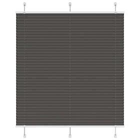 vidaXL Plisserad persienn svart 120x150 cm tyg bredd 119,4cm polyester
