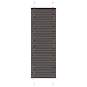 vidaXL Plisserad persienn svart 45x150cm tyg bredd 44,4cm polyester