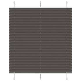 vidaXL Plisserad persienn svart 120x100 cm tyg bredd 119,4cm polyester