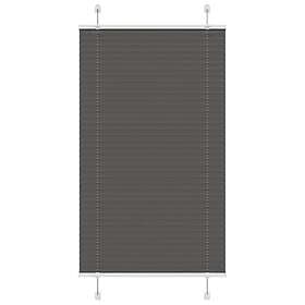 vidaXL Plisserad persienn svart 75x150 cm tyg bredd 74,4 cm polyester
