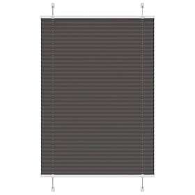 vidaXL Plisserad persienn svart 85x100 cm tyg bredd 84,4 cm polyester