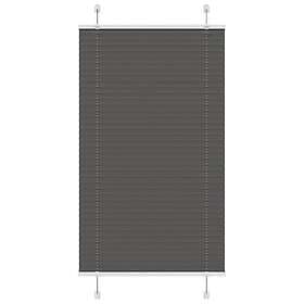 vidaXL Plisserad persienn svart 70x150 cm tyg bredd 69,4 cm polyester