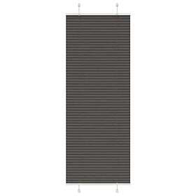vidaXL Plisserad persienn svart 80x200 cm tyg bredd 79,4 cm polyester