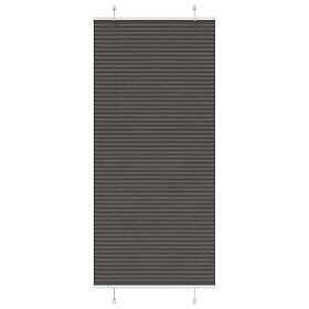 vidaXL Plisserad persienn svart 85x200 cm tyg bredd 84,4 cm polyester