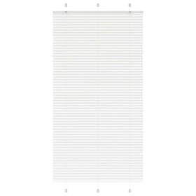 vidaXL Plisserad persienn vit 105x200 cm tyg bredd 104,4cm polyester