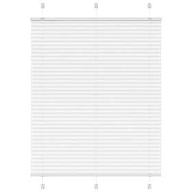 vidaXL Plisserad persienn vit 110x150 cm tyg bredd 109,4cm polyester