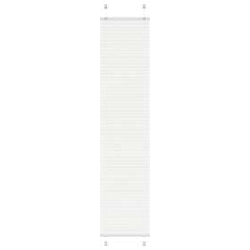 vidaXL Plisserad persienn vit 45x200cm tyg bredd 44,4cm polyester