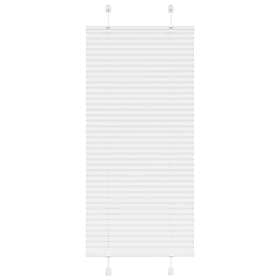 vidaXL Plisserad persienn vit 55x100cm tyg bredd 54,4cm polyester