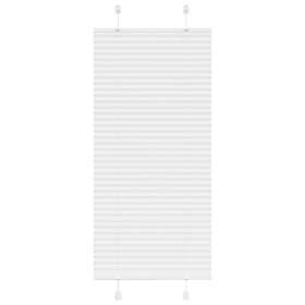 vidaXL Plisserad persienn vit 55x150cm tyg bredd 54,4cm polyester