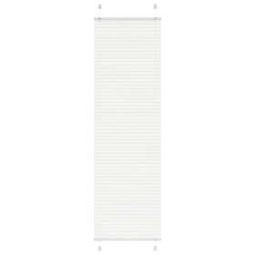 vidaXL Plisserad persienn vit 55x200cm tyg bredd 54,4cm polyester