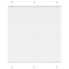 vidaXL Plisserad persienn vit 120x150 cm tyg bredd 119,4cm polyester