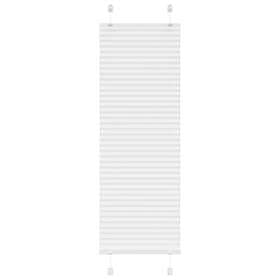 vidaXL Plisserad persienn vit 40x150 cm tyg bredd 39,4cm polyester