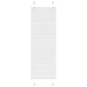 vidaXL Plisserad persienn vit 45x150cm tyg bredd 44,4cm polyester