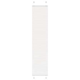 vidaXL Plisserad persienn vit 50x200cm tyg bredd 49,4cm polyester