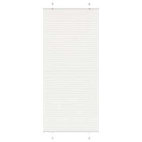 vidaXL Plisserad persienn vit 95x200 cm tyg bredd 94,4 cm polyester