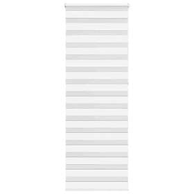 vidaXL Rullgardin zebra vit 80x230 cm tyg bredd 75,9 cm polyester