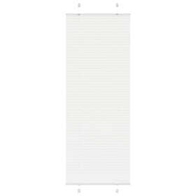 vidaXL Plisserad persienn vit 70x200 cm tyg bredd 69,4 cm polyester