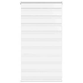 vidaXL Rullgardin zebra vit 90x100 cm tyg bredd 85,9 cm polyester