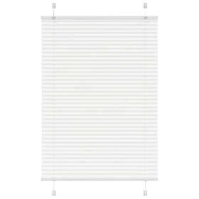 vidaXL Plisserad persienn vit 90x150 cm tyg bredd 89,4 cm polyester
