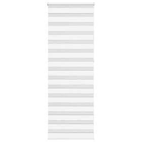 vidaXL Rullgardin zebra vit 85x230 cm tyg bredd 80,9 cm polyester