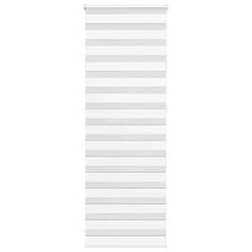 vidaXL Rullgardin zebra vit 70x230 cm tyg bredd 65,9 cm polyester