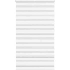 vidaXL Rullgardin zebra vit 130x230 cm tyg bredd 125,9 cm polyester