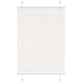 vidaXL Plisserad persienn vit 85x150 cm tyg bredd 84,4 cm polyester
