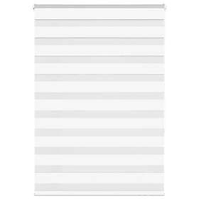 vidaXL Rullgardin zebra vit 95x150 cm tyg bredd 90,9 cm polyester