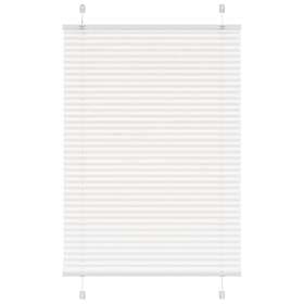 vidaXL Plisserad persienn vit 95x100 cm tyg bredd 94,4 cm polyester