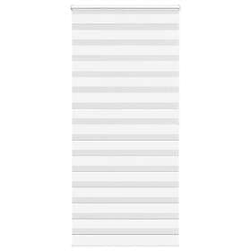 vidaXL Rullgardin zebra vit 105x200 cm tyg bredd 100,9 cm polyester