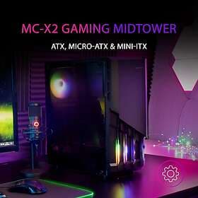 Mars Gaming MC-X2 RGB (Svart/Transparent)