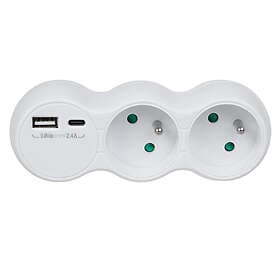 Maclean Multiprise 2 ports MCE339 USB