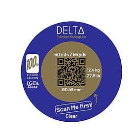 Delta 100% Fluorocarbon C.TESTED 0,80mm/77 LBS 30m
