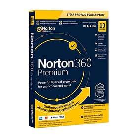 Norton 360 Premium (75GB 1 Användare 10 Enheter år)