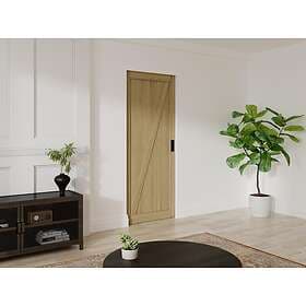 Vente Unique BALERMA Sliding Door Wood Natural Light H205 x L63 cm