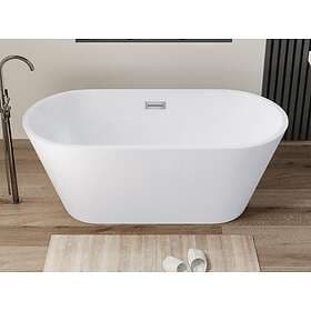 Vente Unique TWIGGY Bathtub Island Design White 150x70x58cm
