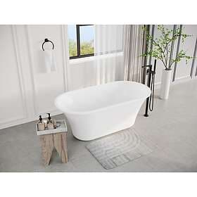 Vente Unique NOEMIE II Bathtub Design Blanche 150x75x58cm