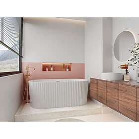 Vente Unique ALIENA Bathtub Acrylic Glossy White 150x75x58cm
