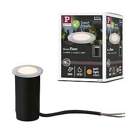 Paulmann Guldljus LED-golvinbyggnadslampa Ø5 cm