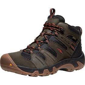 Keen Men's Headout Mid Height Waterproof All Terrain Hiking Boots Black Olive/Fo